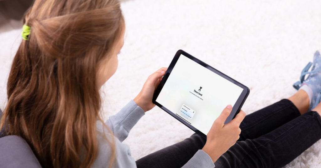 Screen time for kids blog header