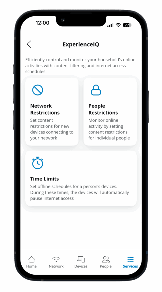 Phone displaying ProtectIQ screenshot